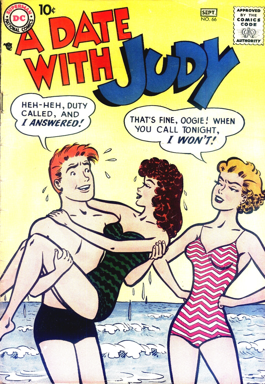 Read online A Date with Judy comic -  Issue #66 - 1