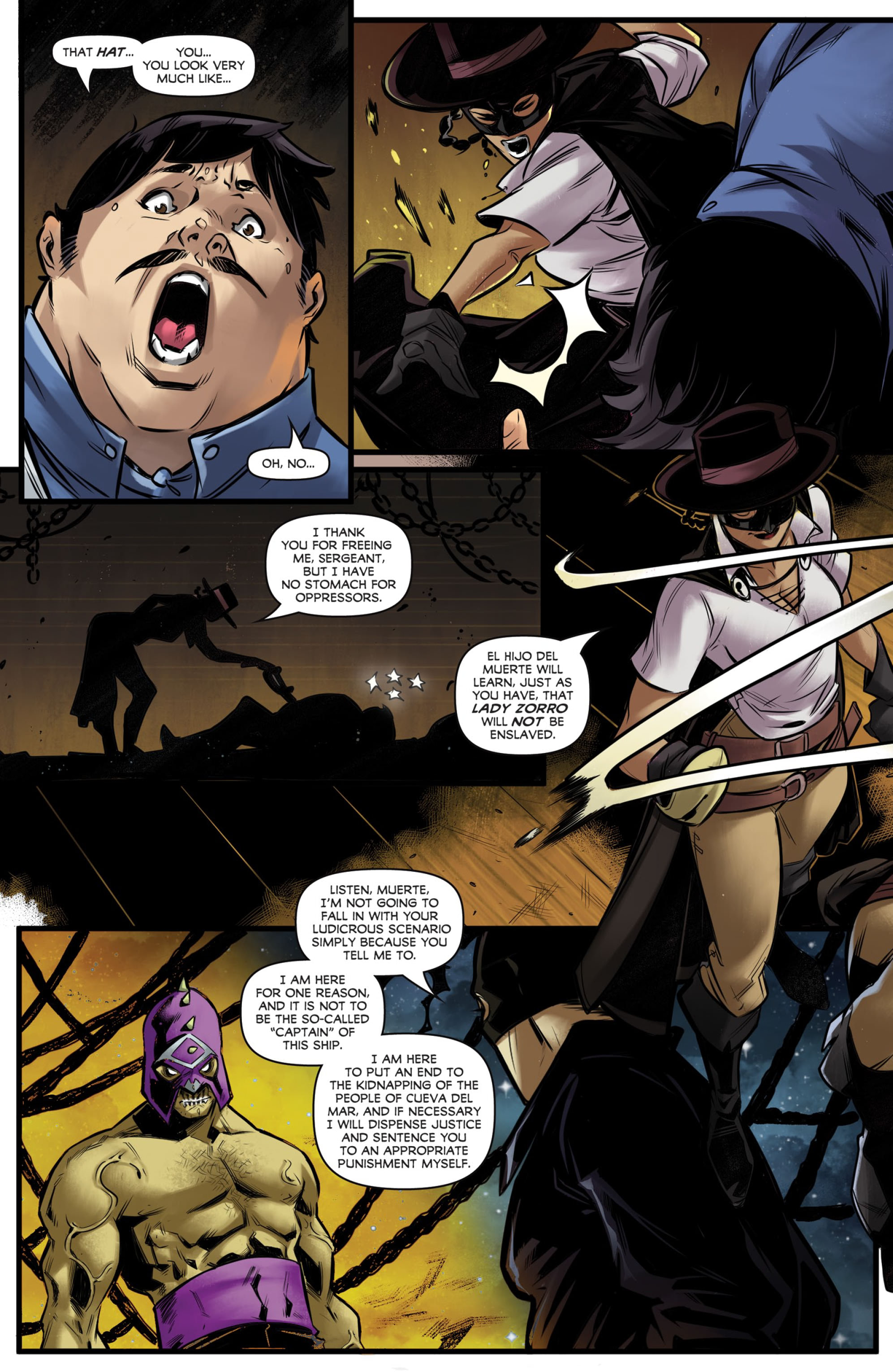 Read online Zorro: Galleon Of the Dead comic -  Issue #3 - 16