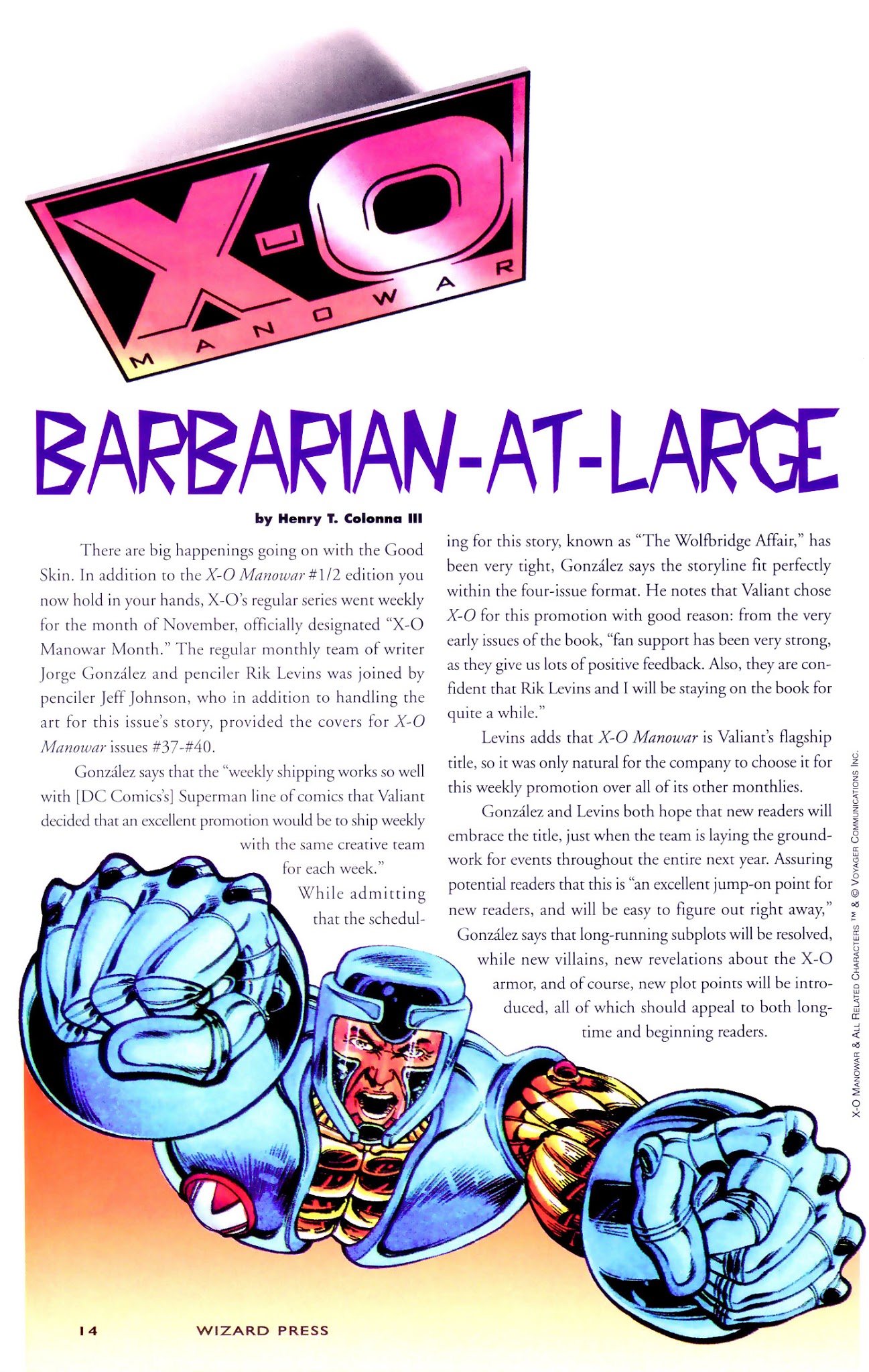 Read online X-O Manowar (1992) comic -  Issue #0.5 - 17