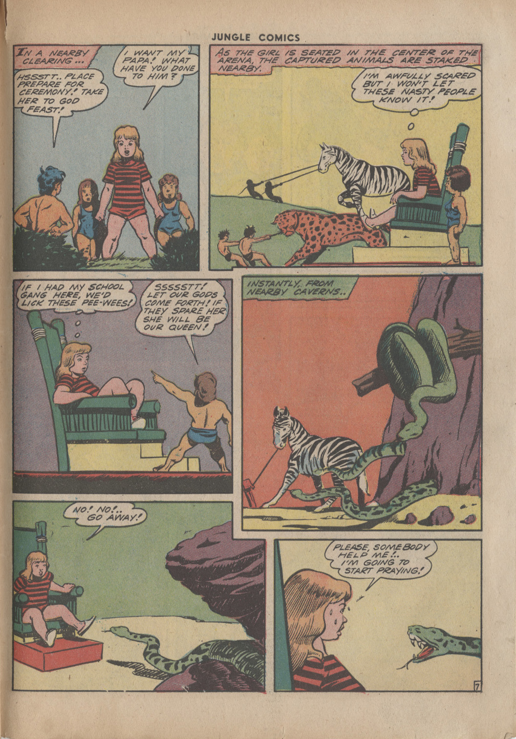 Read online Jungle Comics comic -  Issue #49 - 55