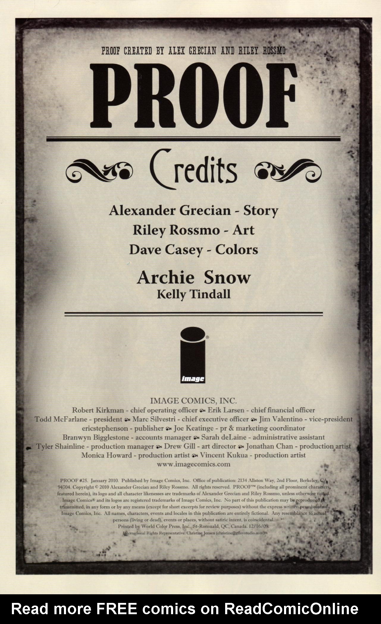 Read online Proof comic -  Issue #25 - 2
