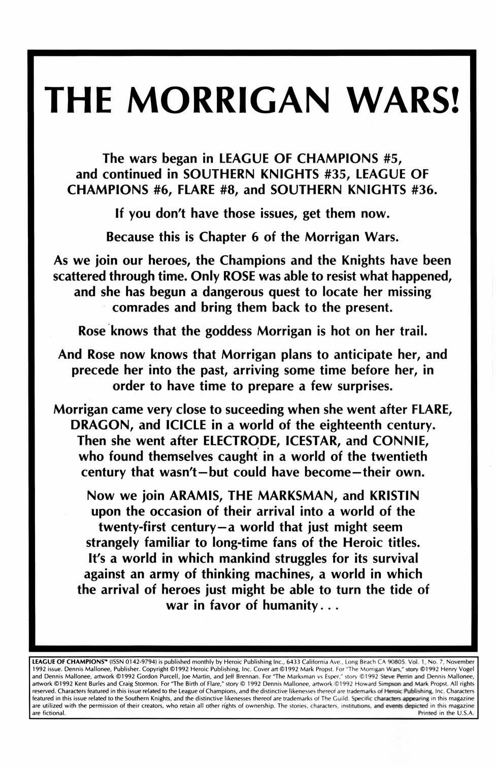 Read online League of Champions comic -  Issue #7 - 2