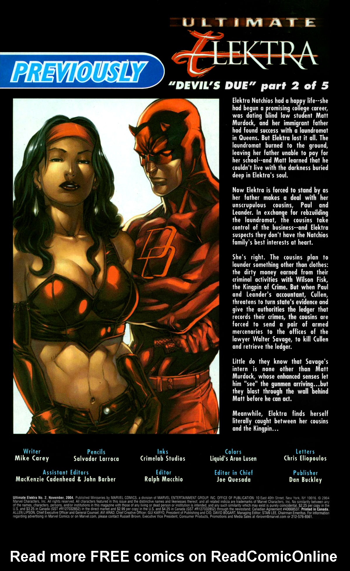 Ultimate Elektra Issue #2 #2 - English 3