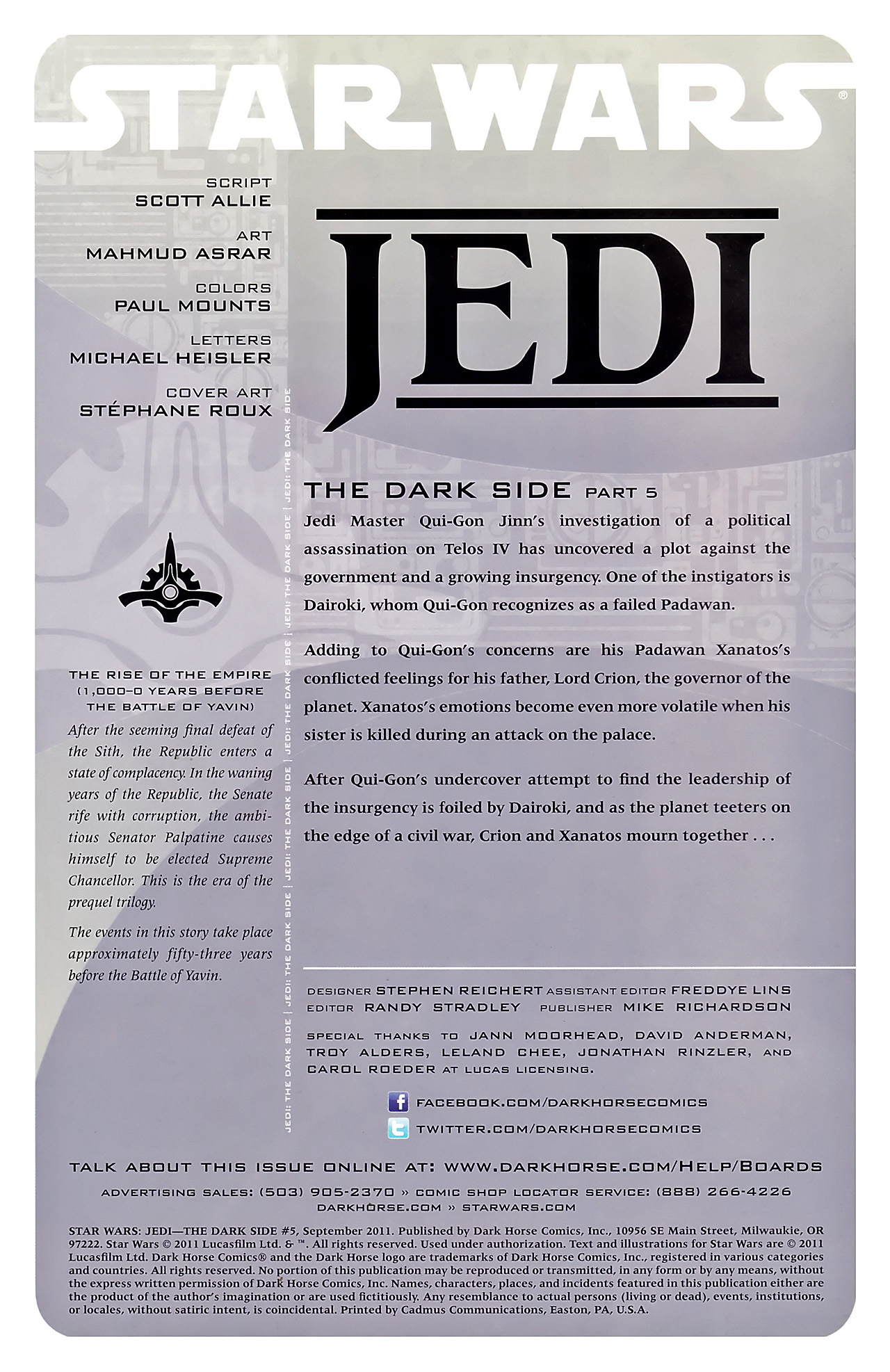 Read online Star Wars: Jedi - The Dark Side comic -  Issue #5 - 2