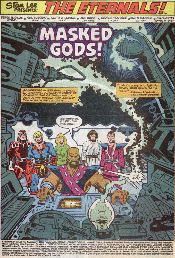 Read online Eternals (1985) comic -  Issue #4 - 2