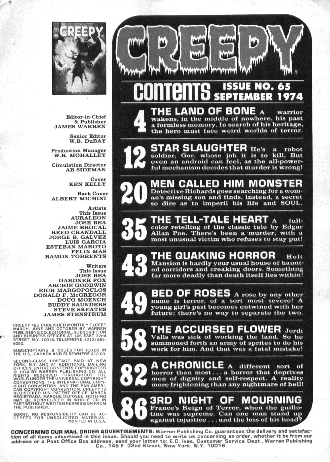 Read online Creepy (1964) comic -  Issue #65 - 3