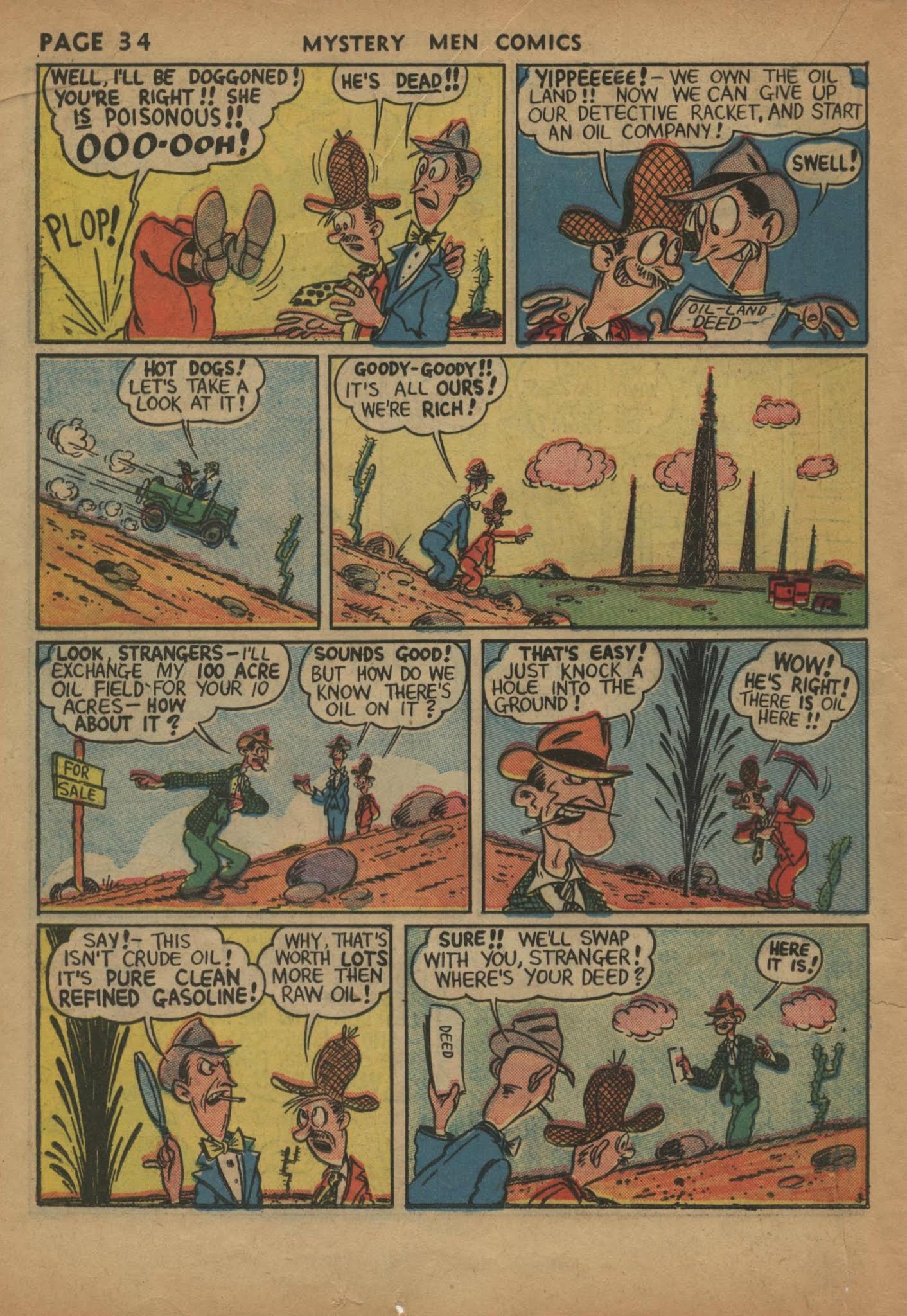 Read online Mystery Men Comics comic -  Issue #5 - 36