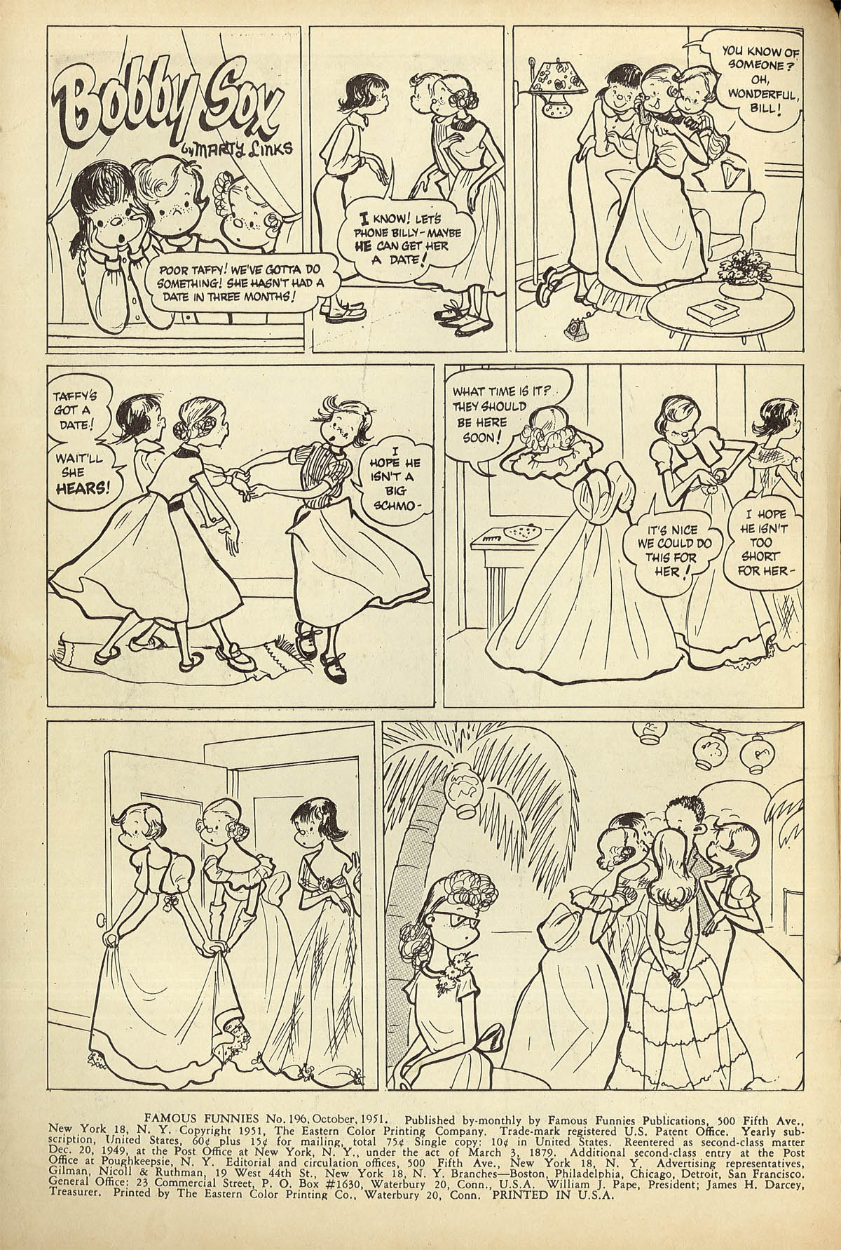 Read online Famous Funnies comic -  Issue #196 - 2