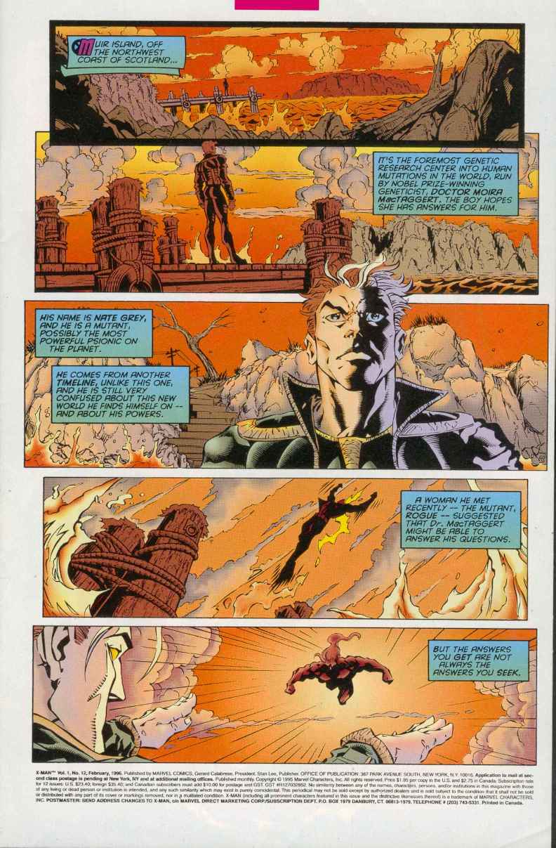 Read online X-Man comic -  Issue #12 - 2