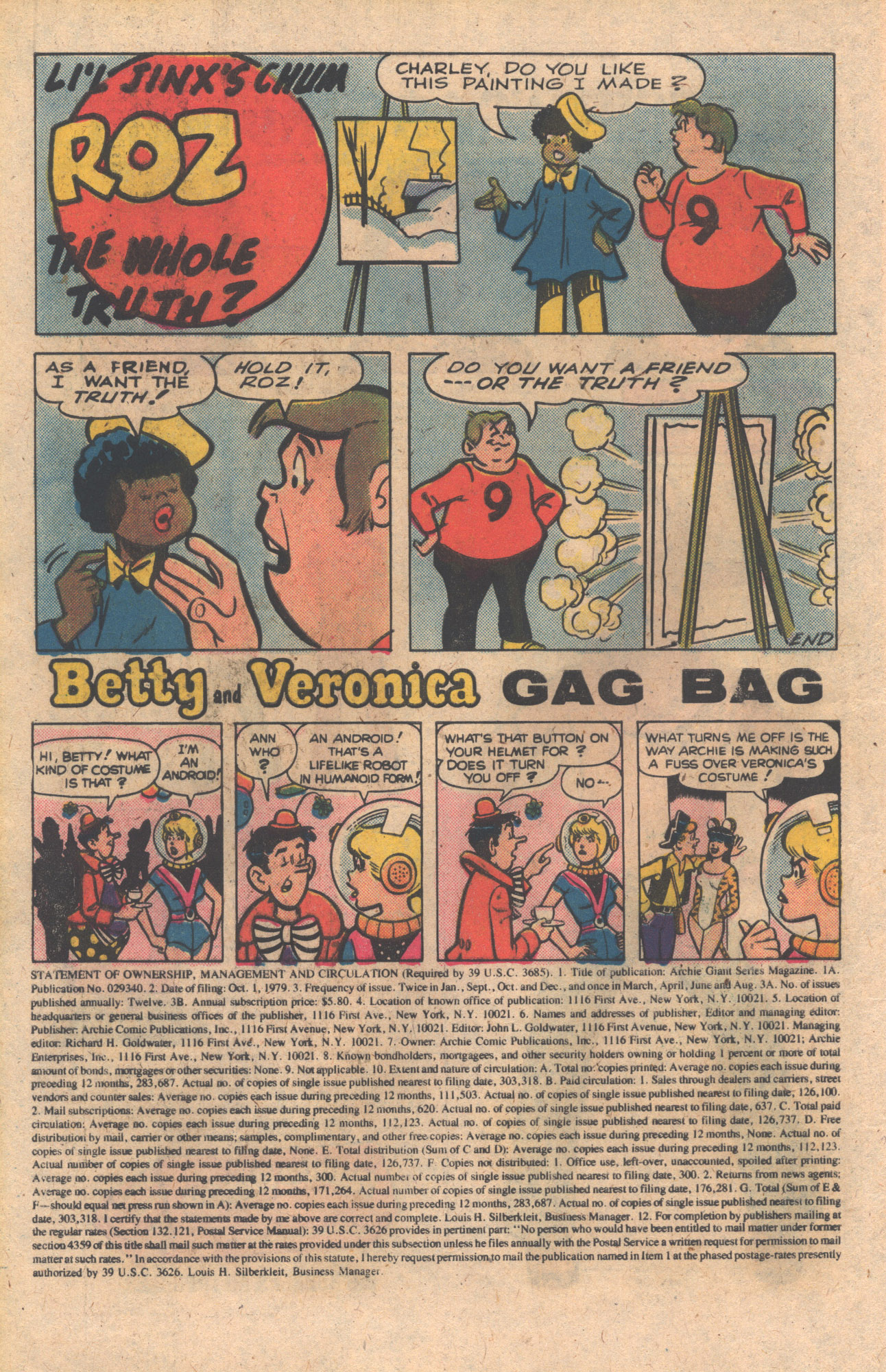 Read online Archie Giant Series Magazine comic -  Issue #494 - 10