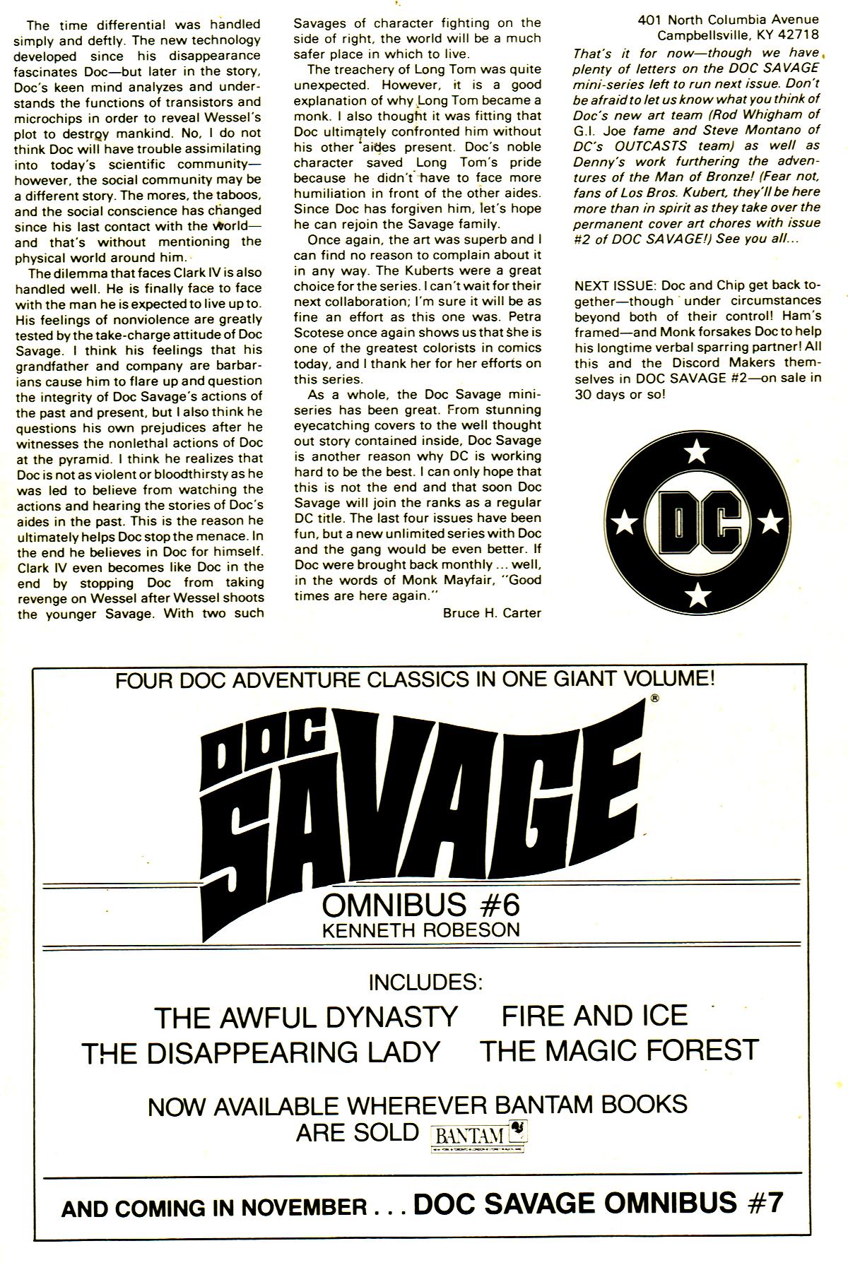 Read online Doc Savage (1988) comic -  Issue #1 - 32