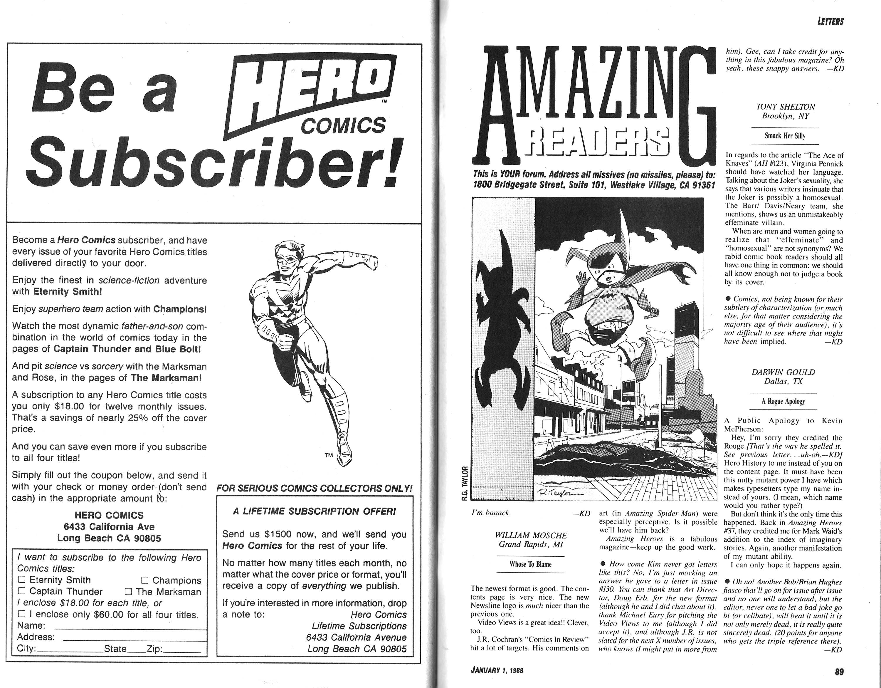 Read online Amazing Heroes comic -  Issue #132 - 45