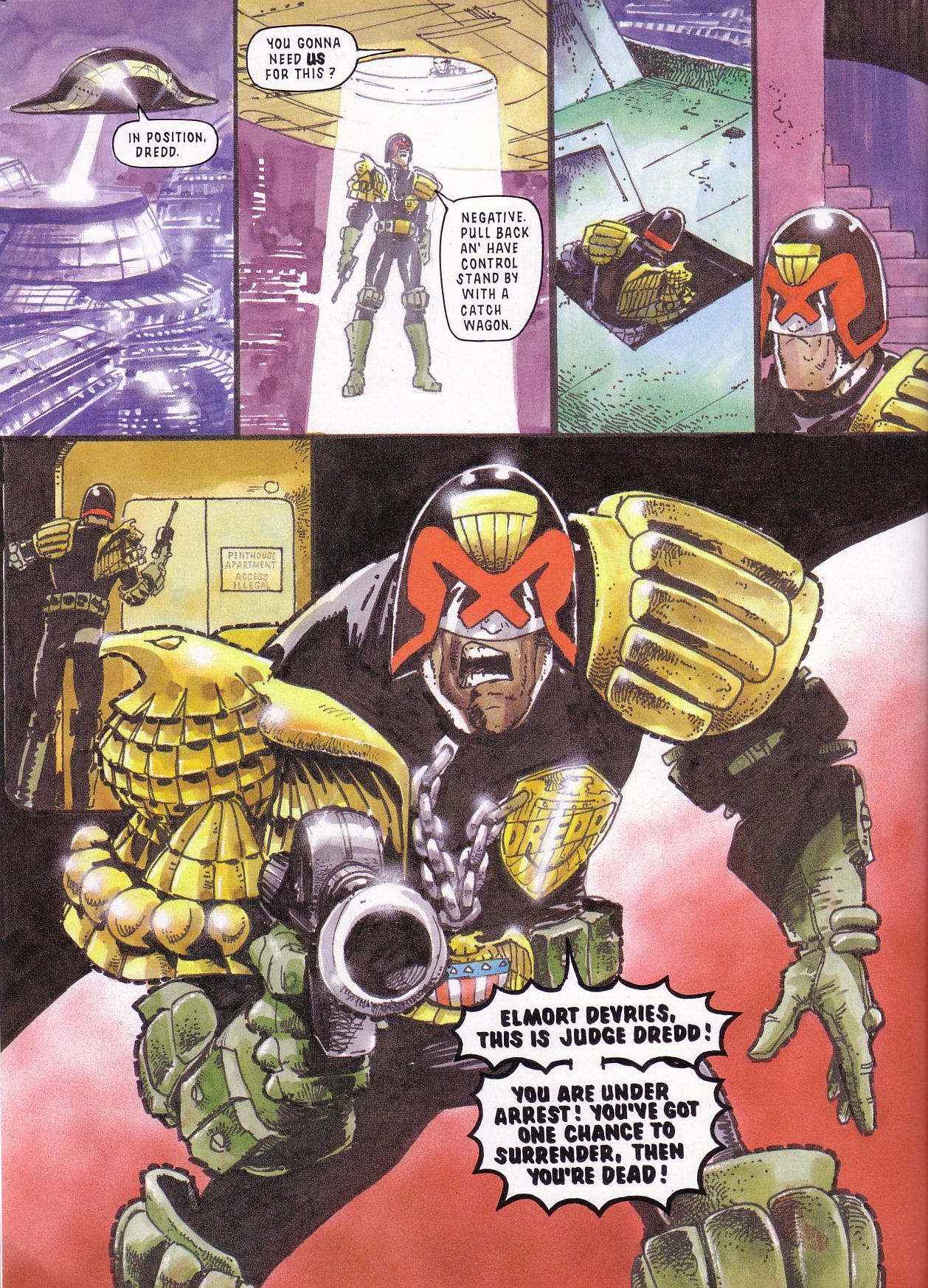 Read online Judge Dredd: Death Aid comic -  Issue # TPB - 38