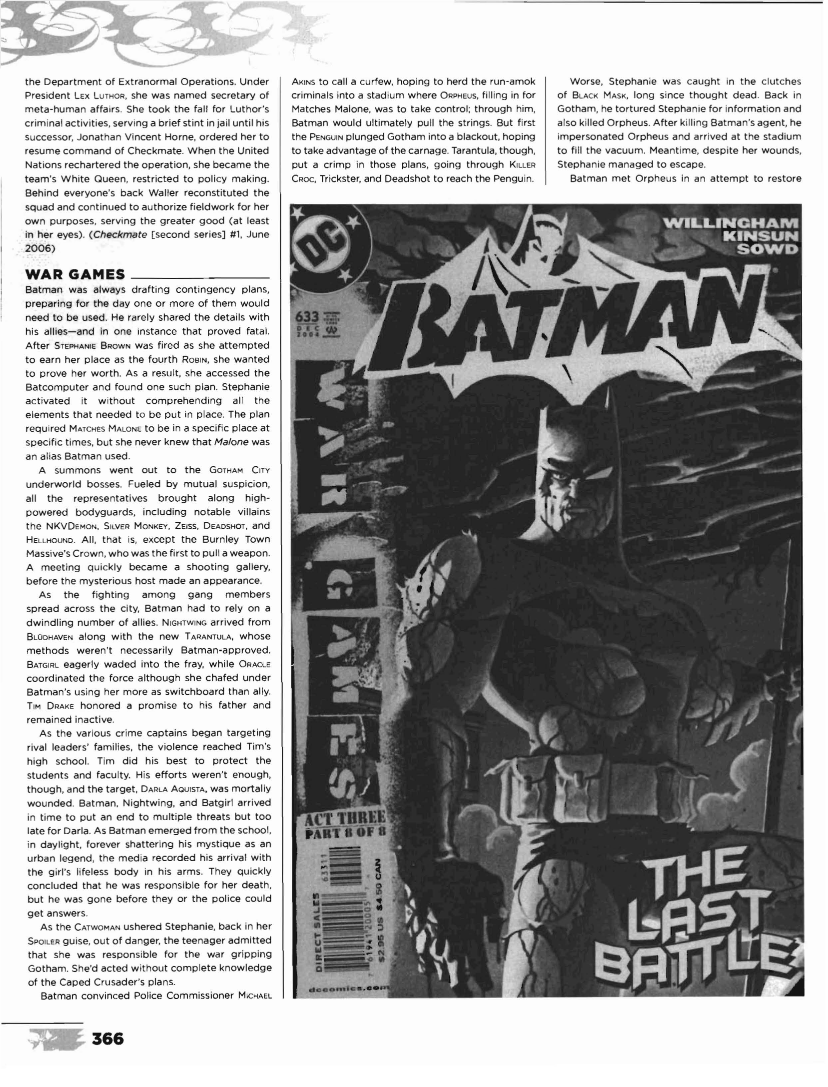 Read online The Essential Batman Encyclopedia comic -  Issue # TPB (Part 4) - 78