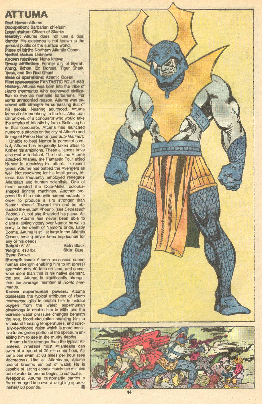 Read online The Official Handbook of the Marvel Universe Deluxe Edition comic -  Issue #1 - 46