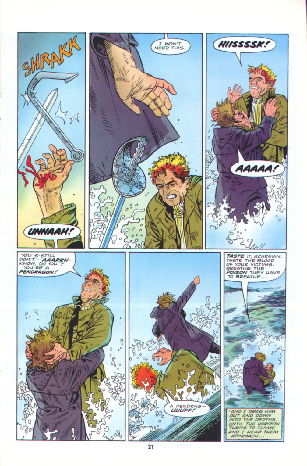 Read online The Knights of Pendragon comic -  Issue #9 - 21