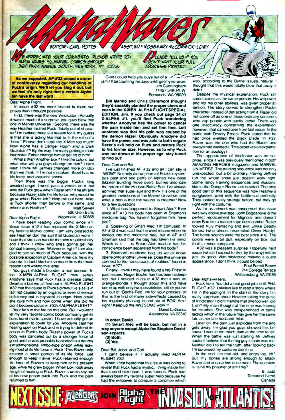 Read online Alpha Flight (1983) comic -  Issue #38 - 25