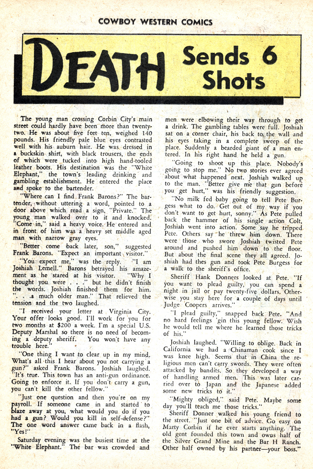 Read online Cowboy Western Comics (1948) comic -  Issue #32 - 18