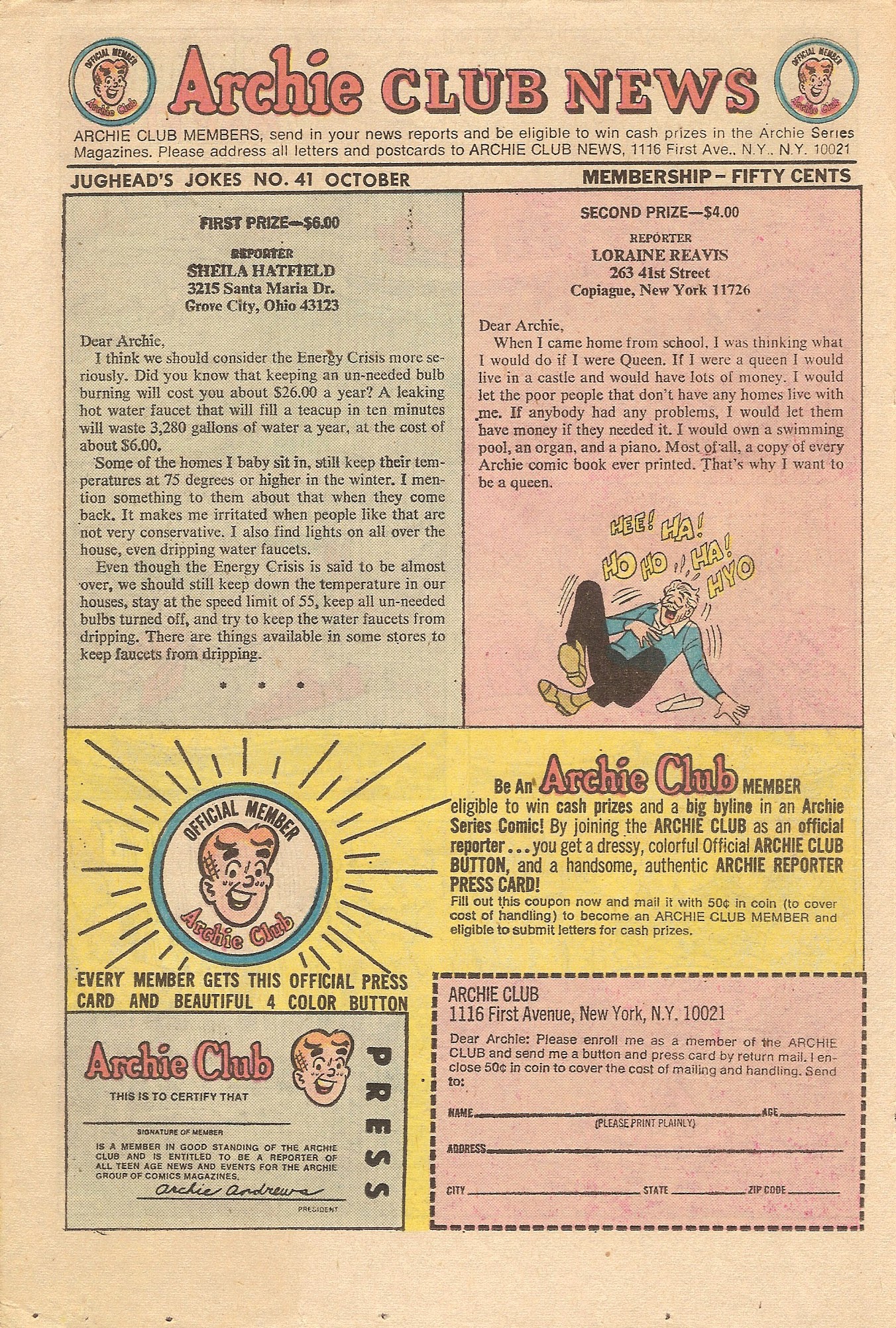 Read online Jughead's Jokes comic -  Issue #41 - 18