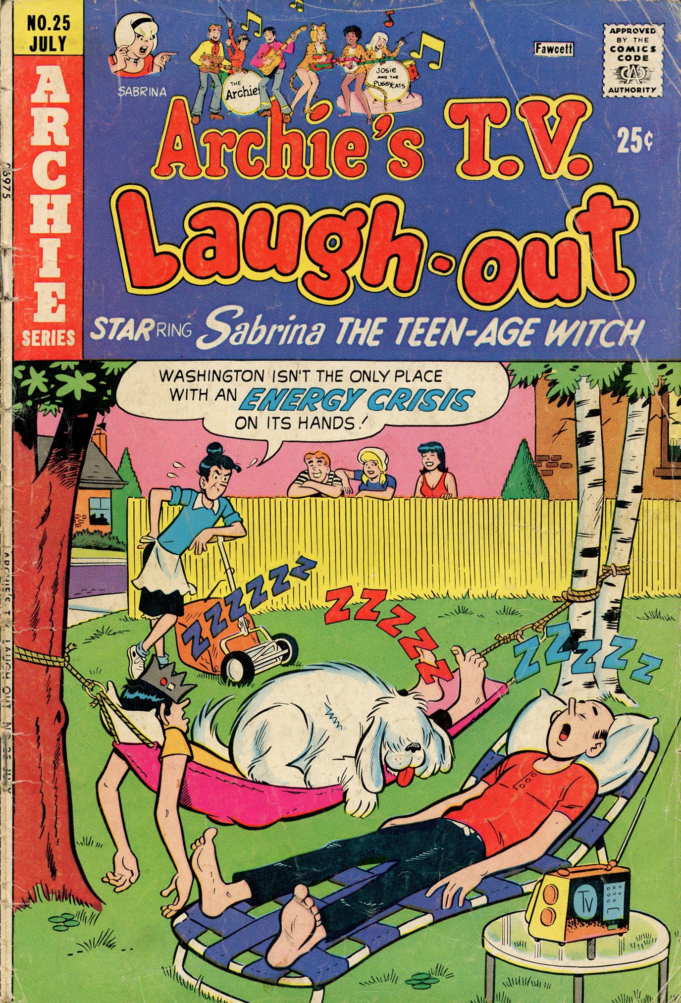 Read online Archie's TV Laugh-Out comic -  Issue #25 - 1