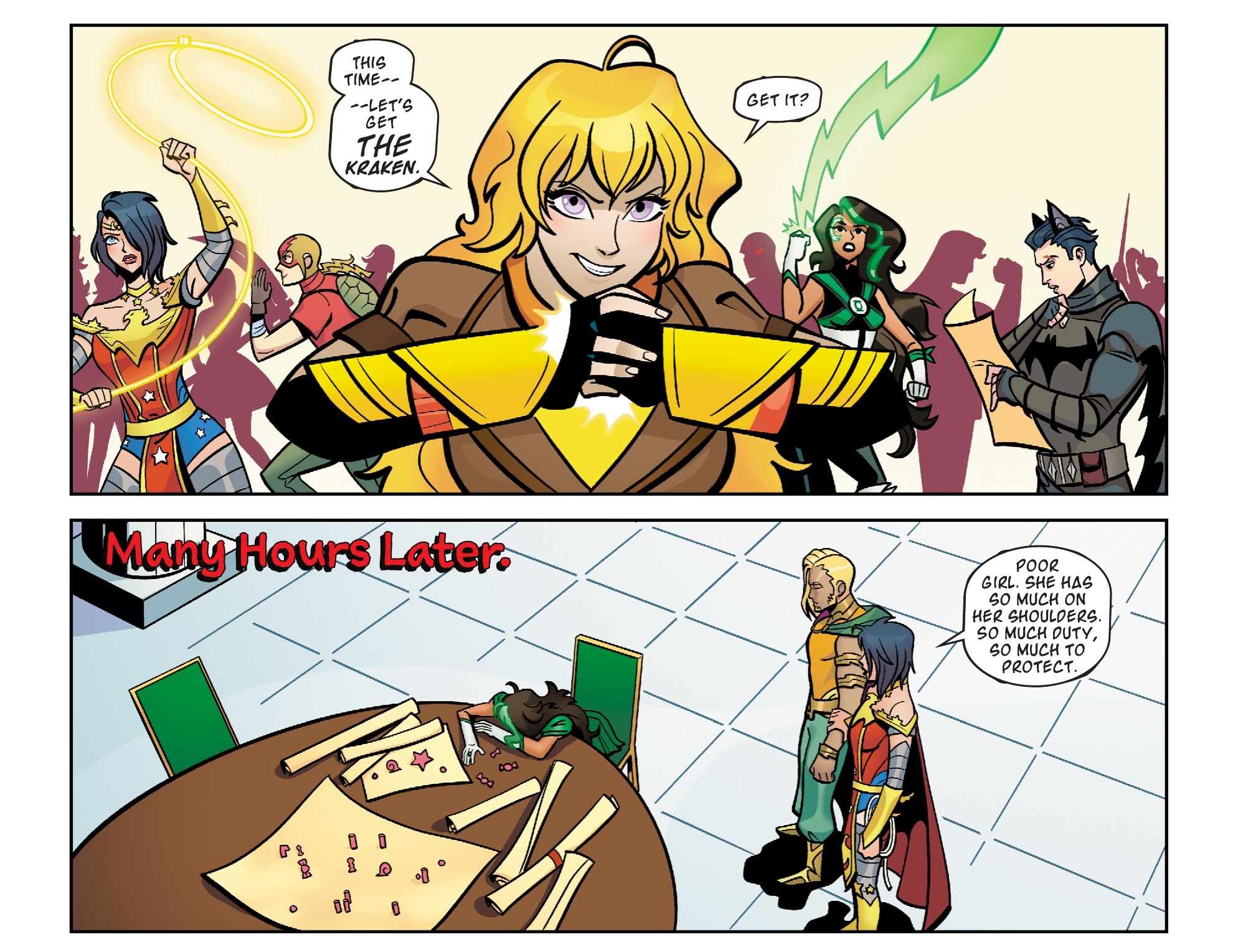 Read online RWBY/Justice League comic -  Issue #10 - 12