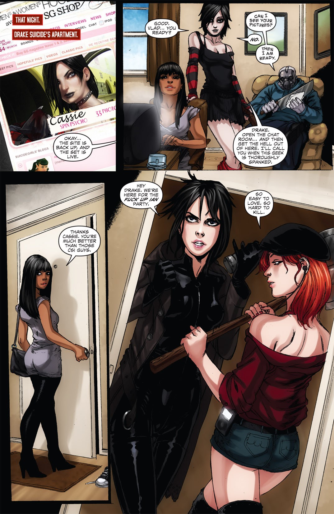 Read online Hack/Slash Annual - Suicide Girls Annual comic -  Issue # Full - 25
