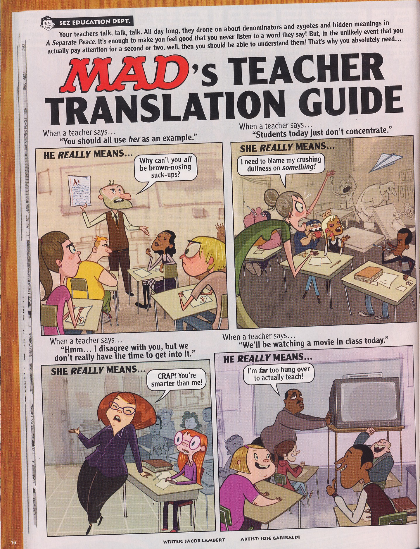 Read online MAD comic -  Issue #477 - 16