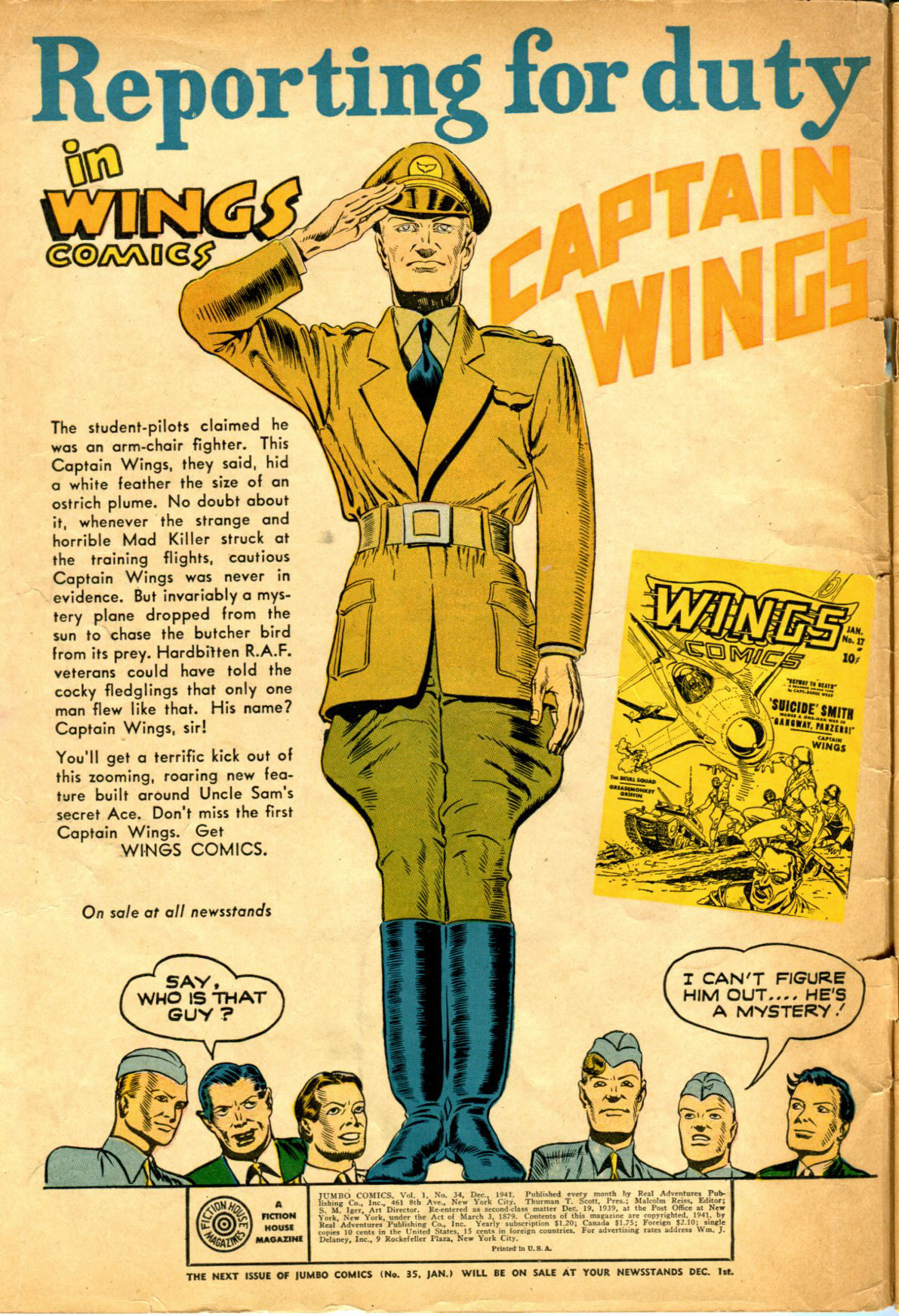 Read online Jumbo Comics comic -  Issue #34 - 3