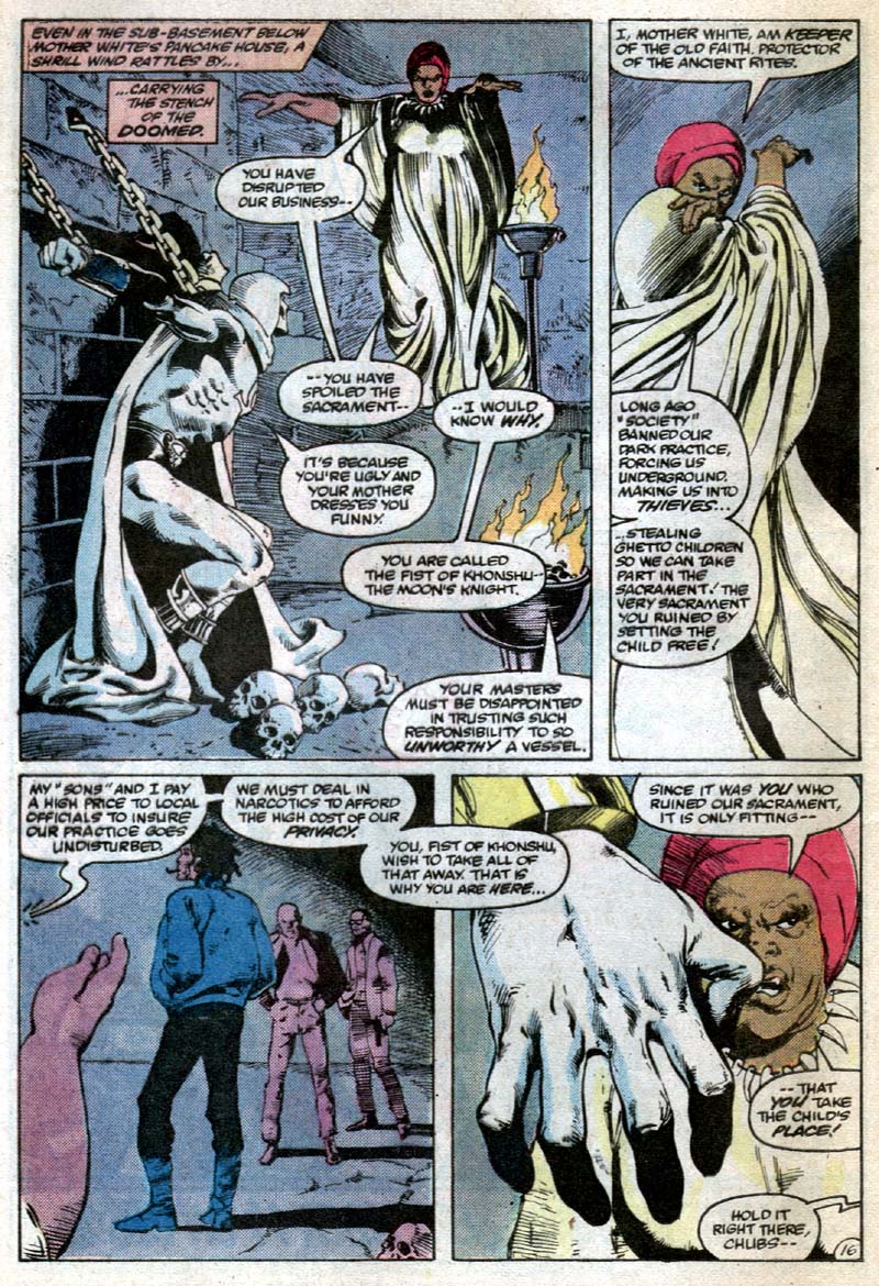 Read online Moon Knight (1985) comic -  Issue #6 - 17