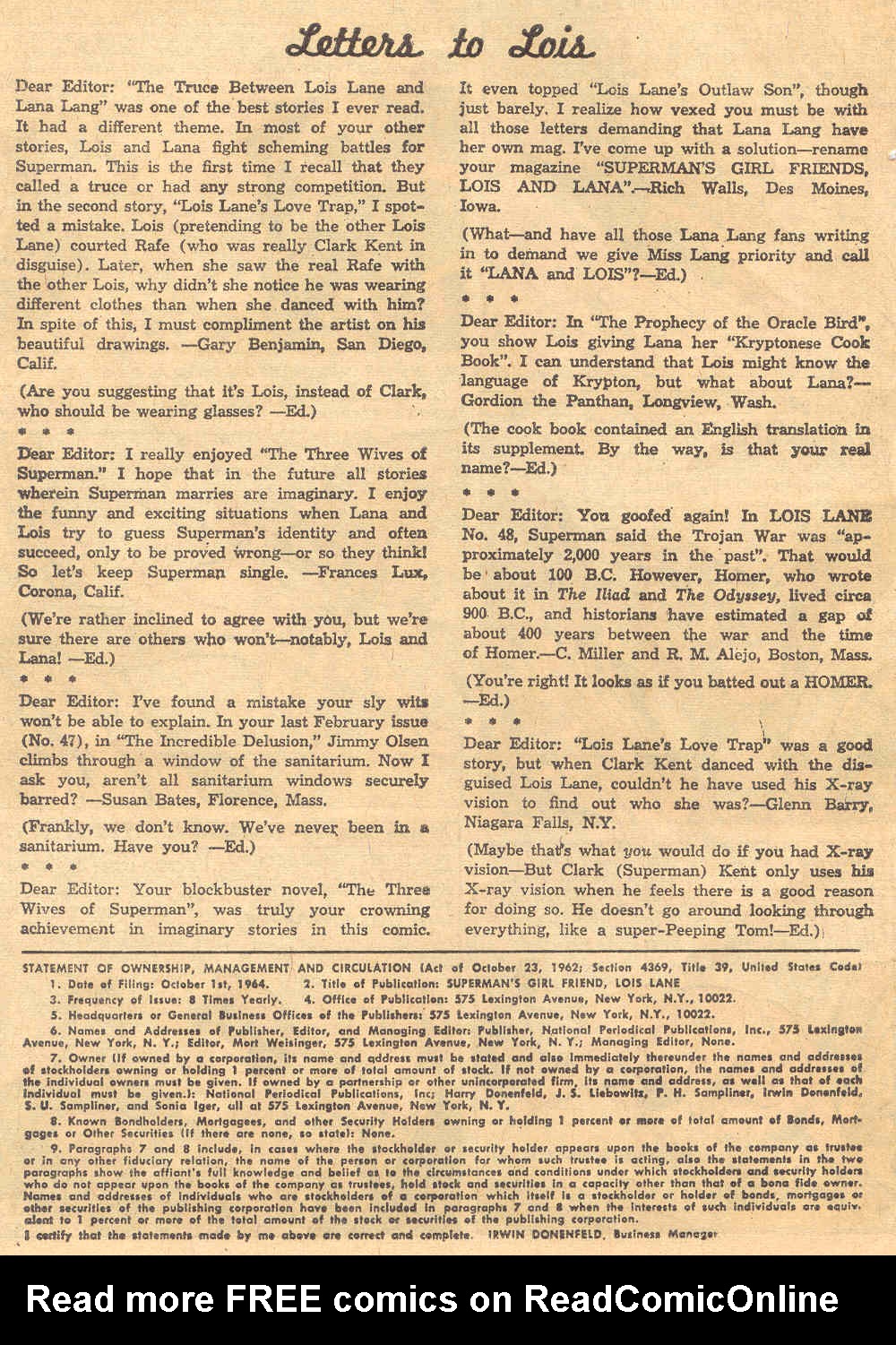 Read online Superman's Girl Friend, Lois Lane comic -  Issue #55 - 11