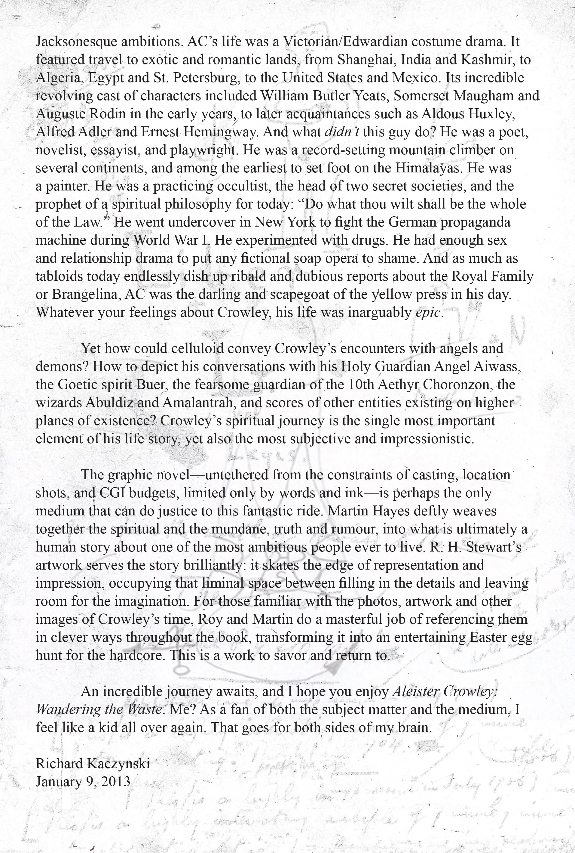 Read online Aleister Crowley: Wandering the Waste comic -  Issue # TPB - 7