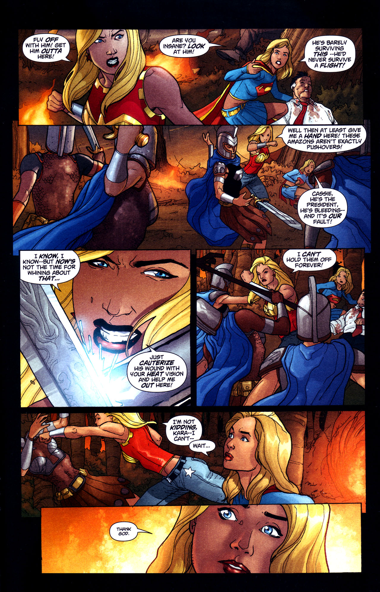 Read online Amazons Attack comic -  Issue #4 - 16