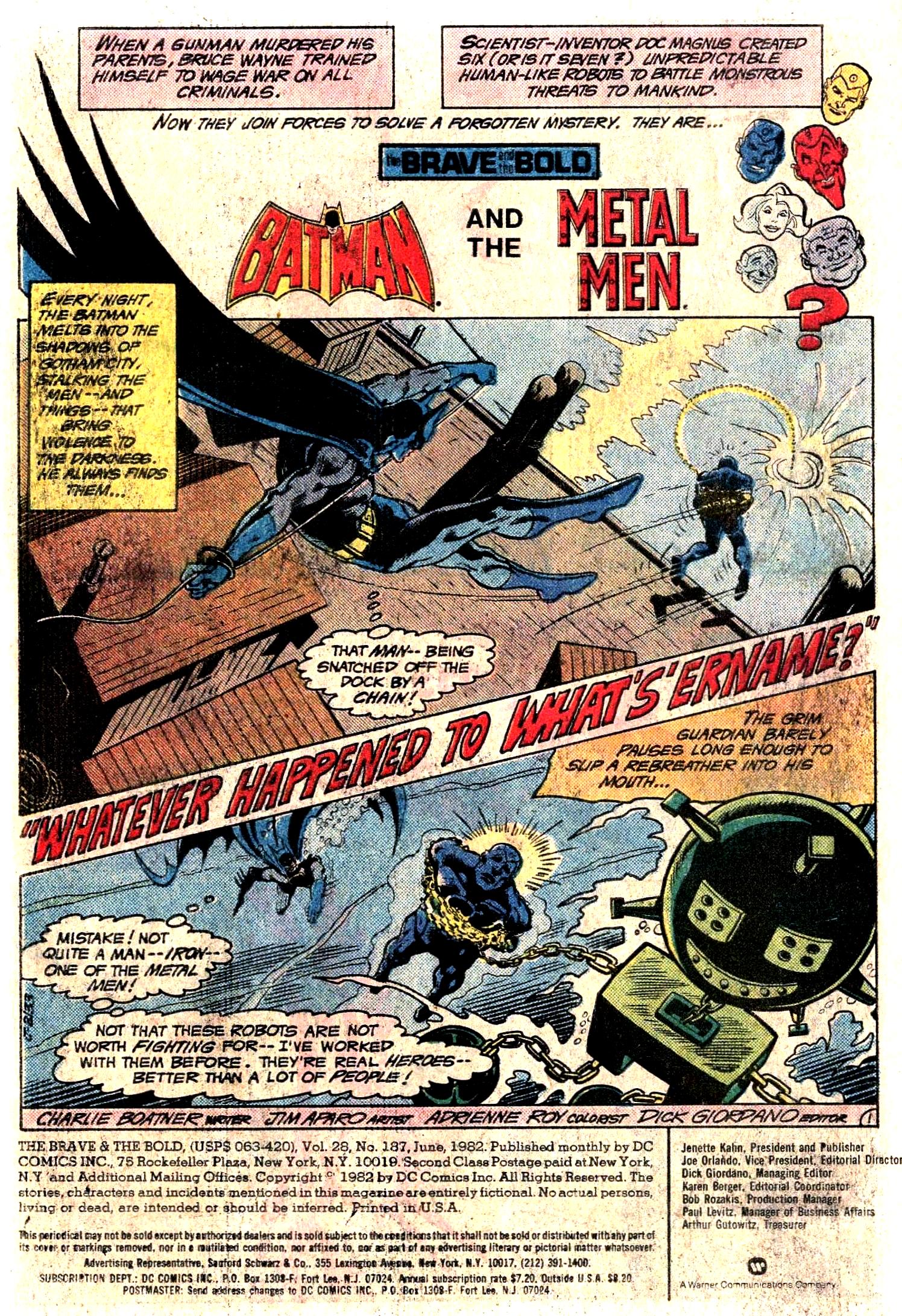 Read online The Brave and the Bold (1955) comic -  Issue #187 - 3