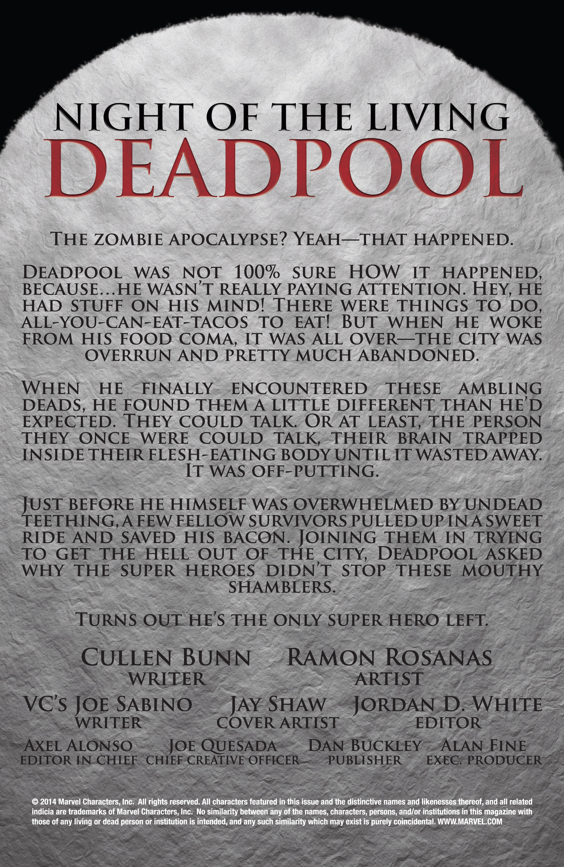 Read online Night of the Living Deadpool comic -  Issue #2 - 2