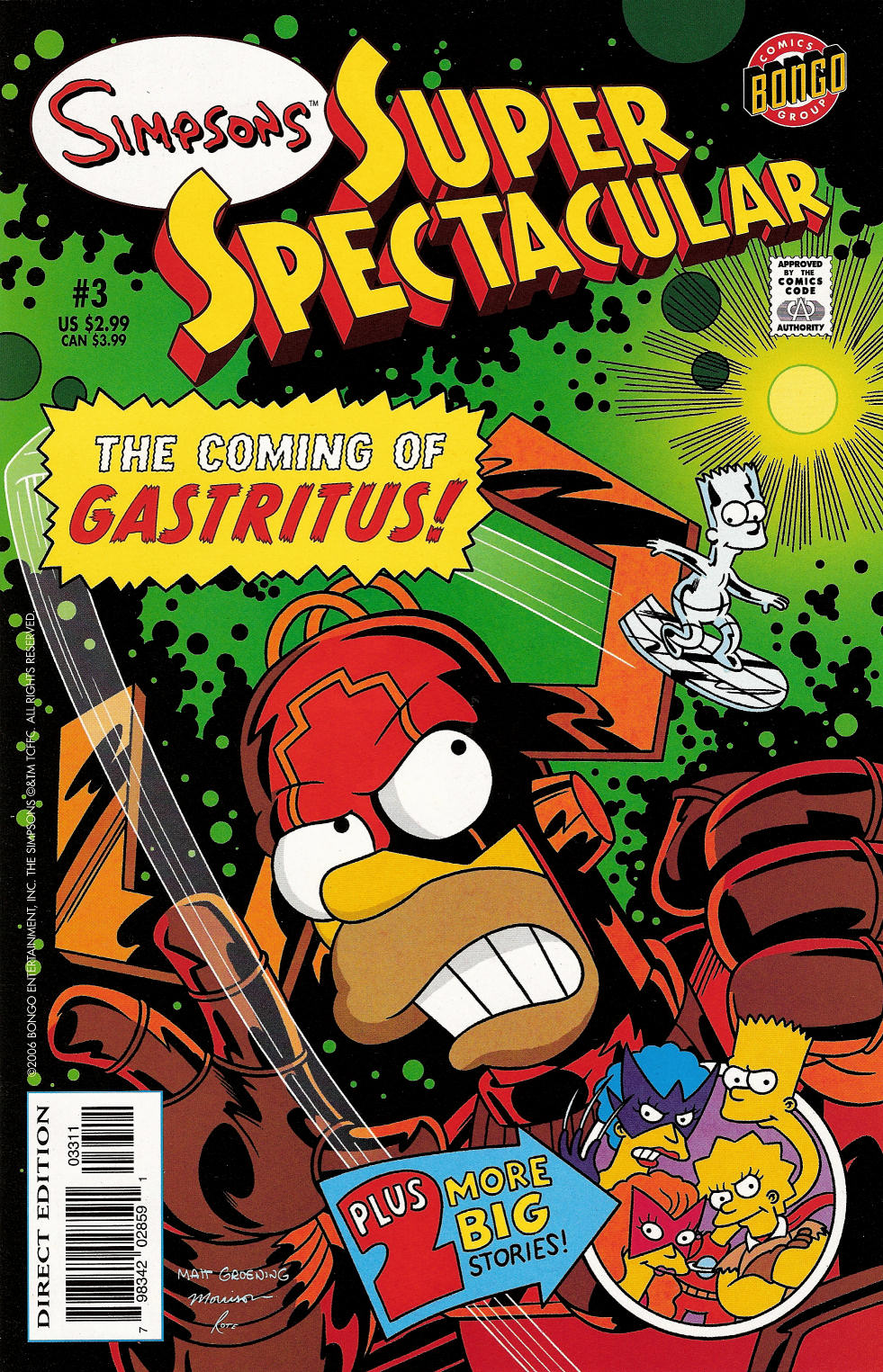 Read online Bongo Comics Presents Simpsons Super Spectacular comic -  Issue #3 - 1