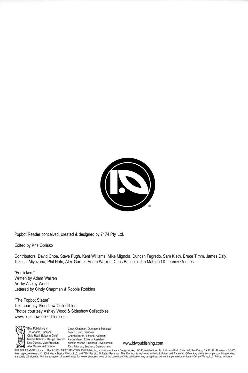 Read online Popbot Reader Volume 1 comic -  Issue # Full - 2