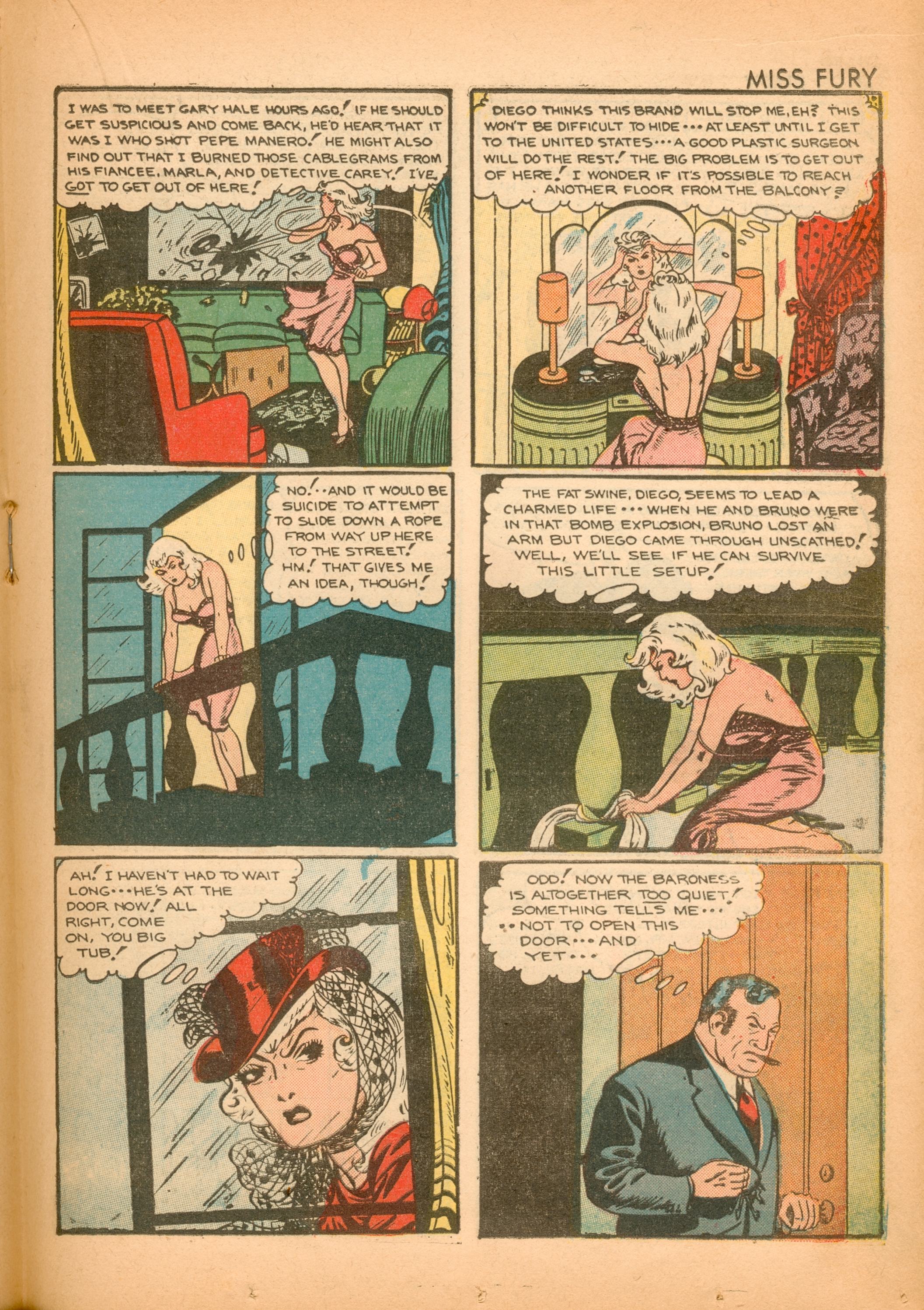 Read online Miss Fury (1942) comic -  Issue #2 - 29