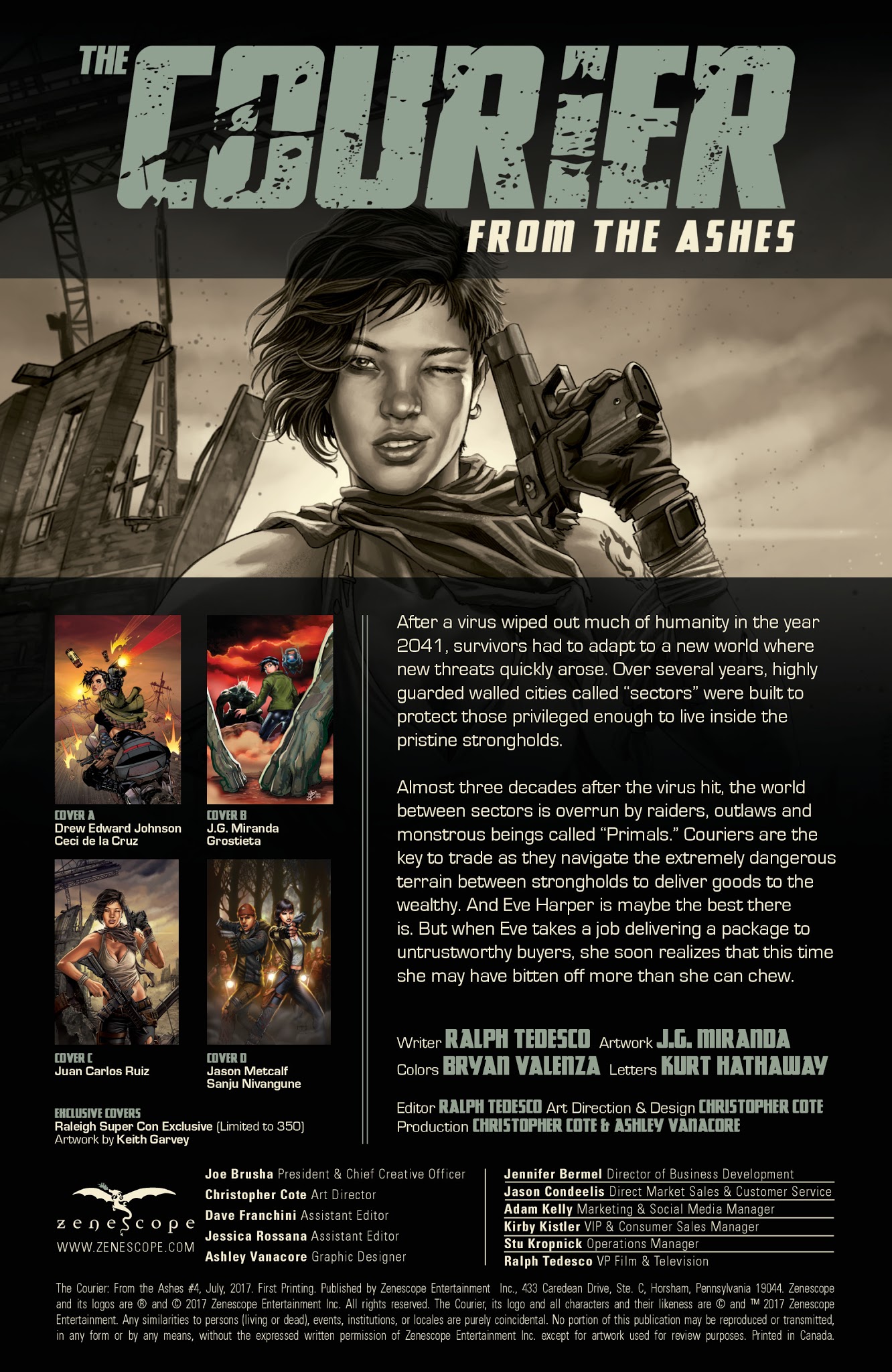 Read online The Courier: From the Ashes comic -  Issue #4 - 2