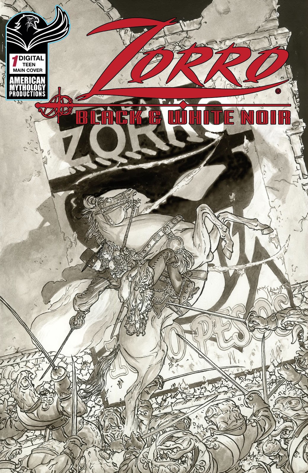 Zorro Black & White Noir issue Full - Page 1