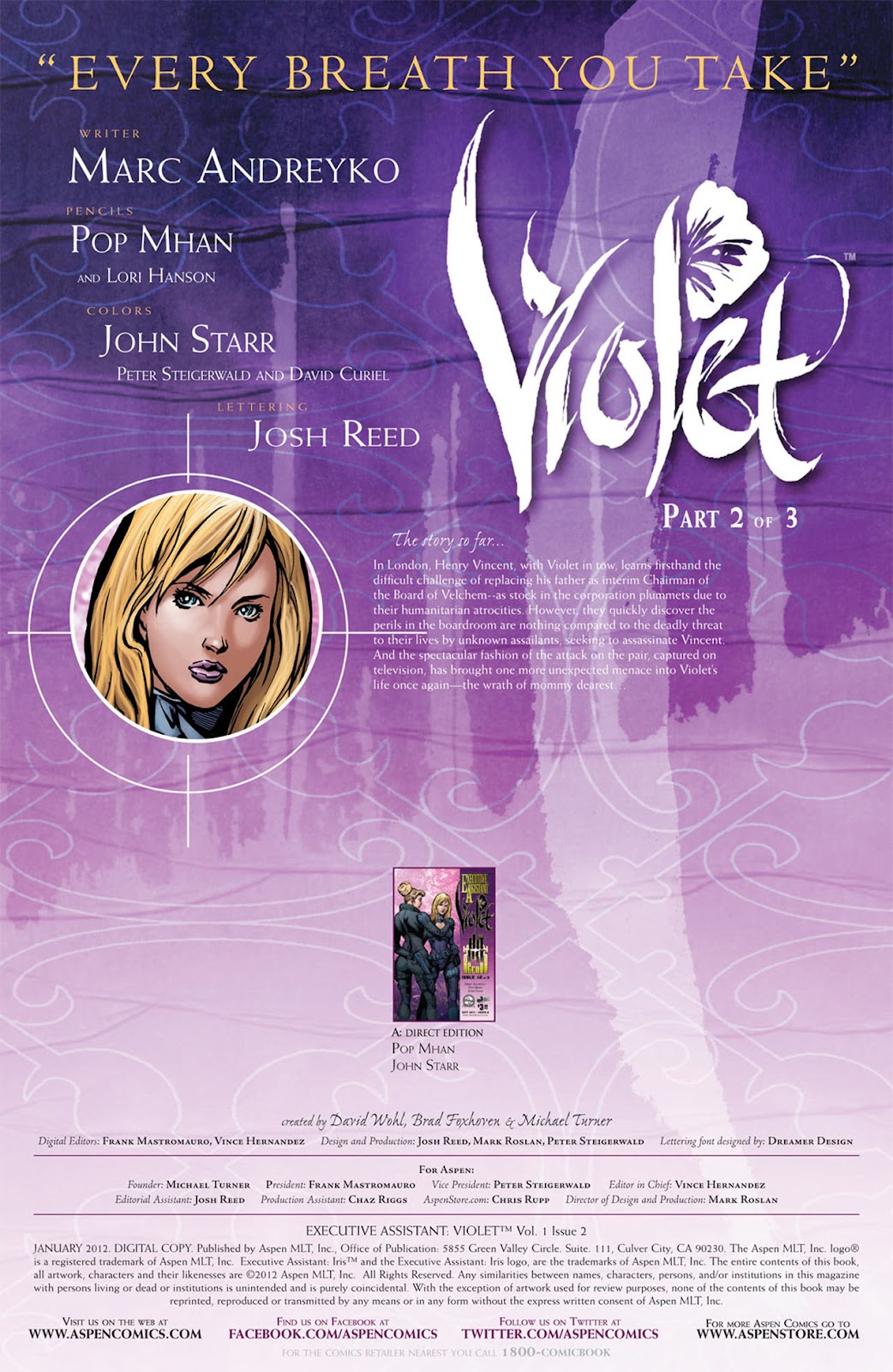 Executive Assistant: Violet issue 2 - Page 2