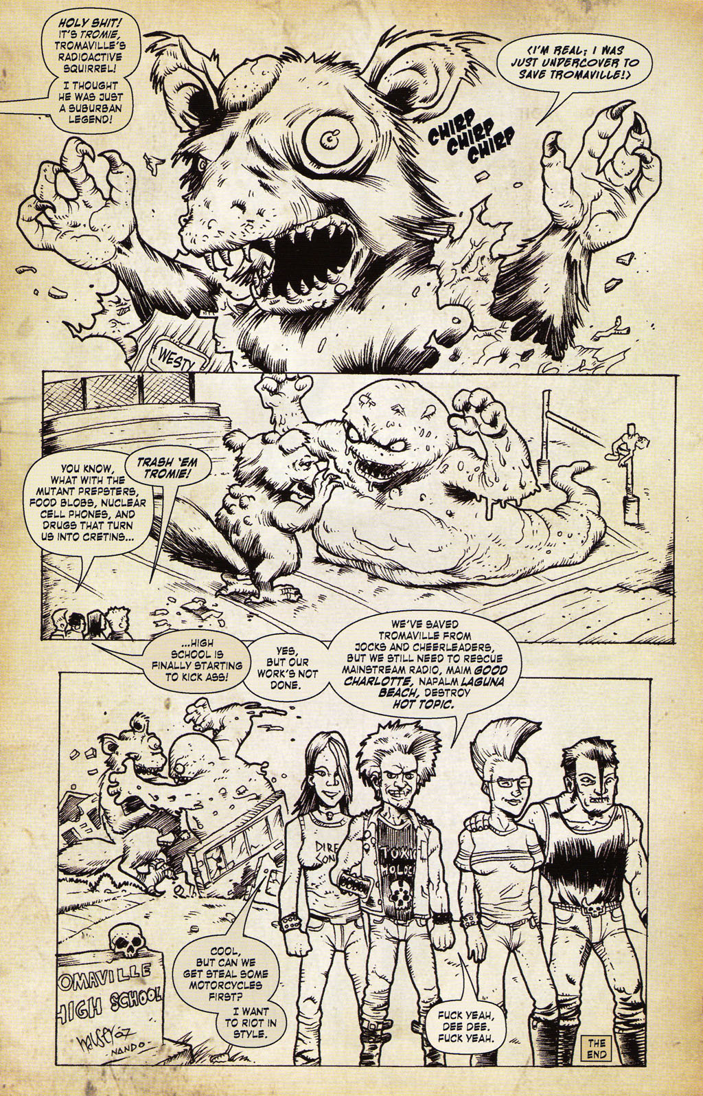 Read online Lloyd Kaufman Presents: The Toxic Avenger and Other Tromatic Tales comic -  Issue # TPB (Part 1) - 31