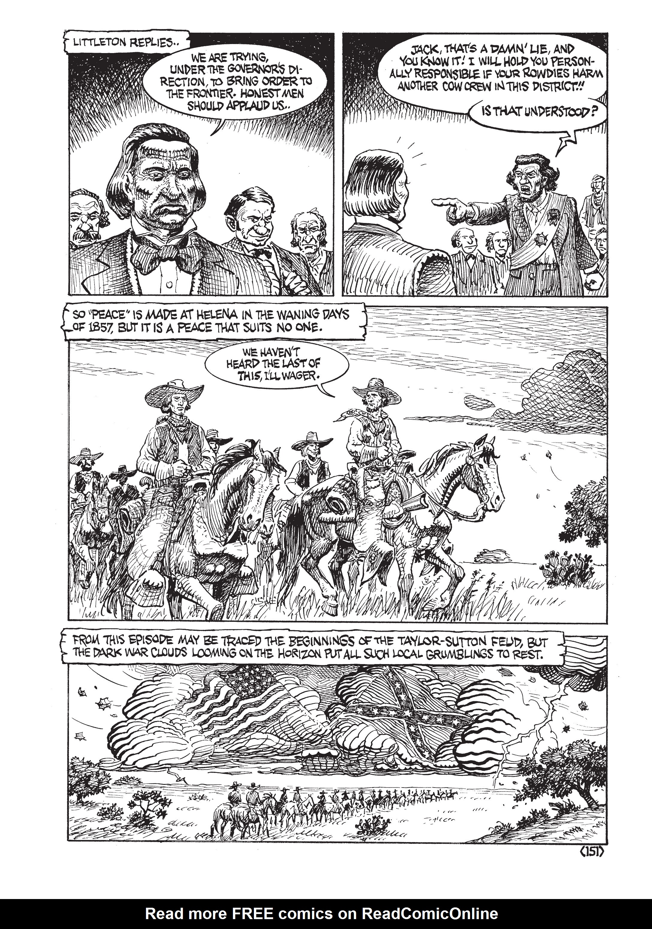 Read online Jack Jackson's American History: Los Tejanos and Lost Cause comic -  Issue # TPB (Part 2) - 52