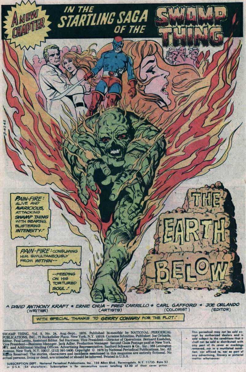 Read online Swamp Thing (1972) comic -  Issue #24 - 2