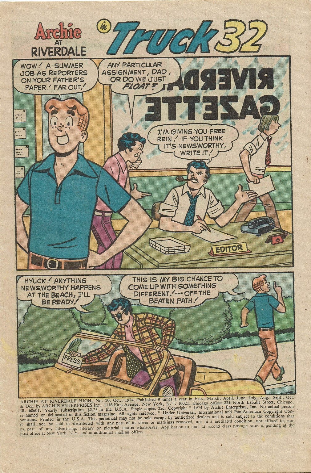 Read online Archie at Riverdale High (1972) comic -  Issue #20 - 3