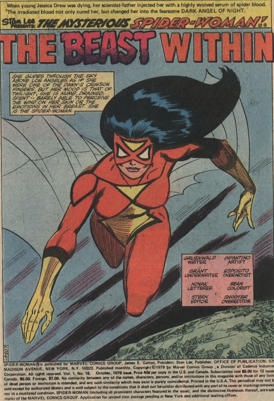 Read online Spider-Woman (1978) comic -  Issue #19 - 2