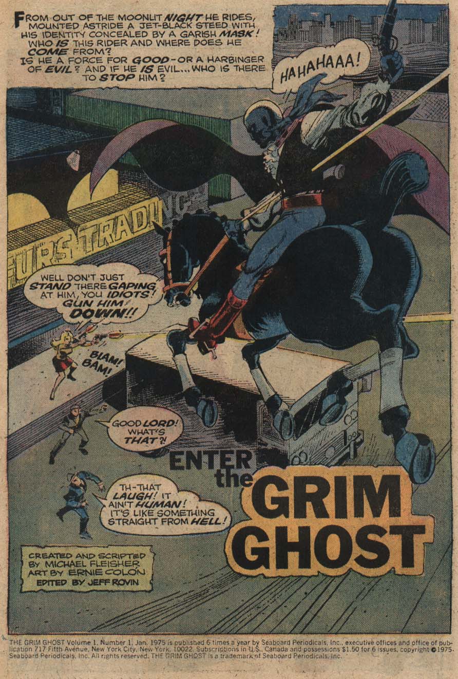 Read online The Grim Ghost (1975) comic -  Issue #1 - 2