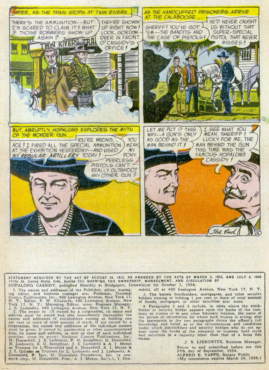 Read online Hopalong Cassidy comic -  Issue #98 - 20