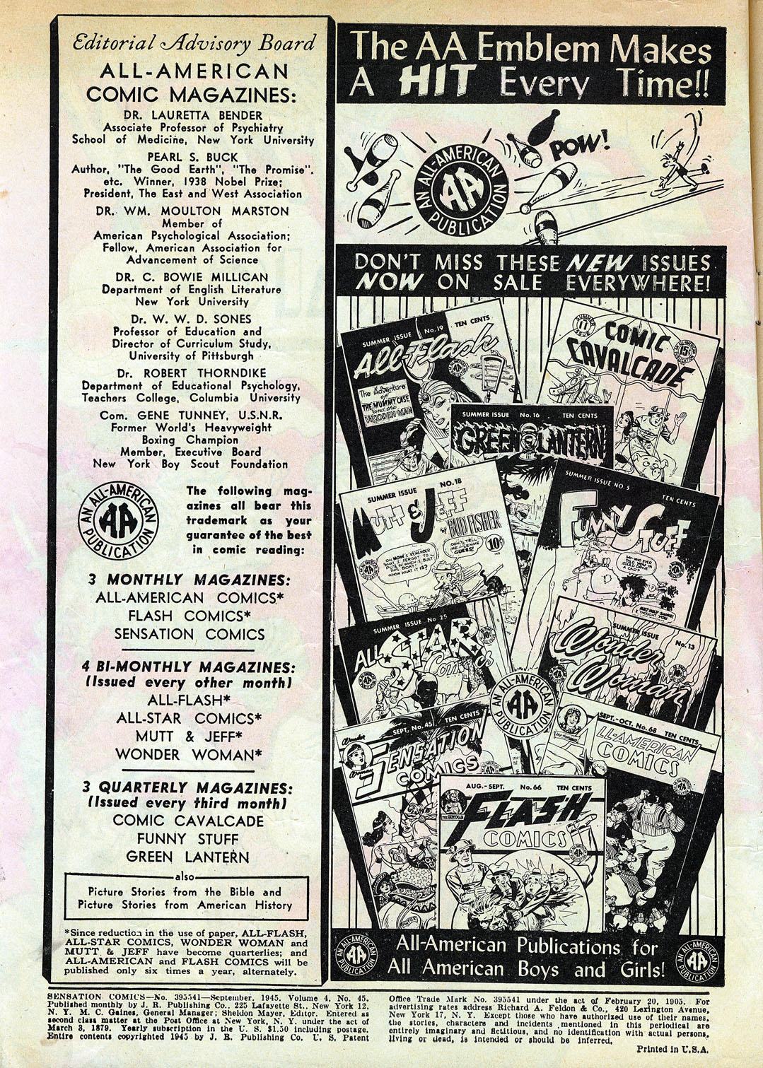 Read online Sensation (Mystery) Comics comic -  Issue #45 - 2