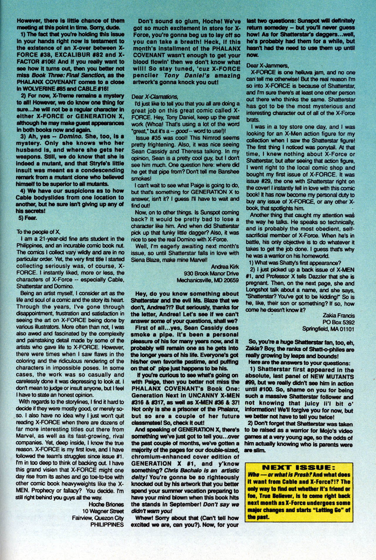 Read online X-Force (1991) comic -  Issue #38 - 46