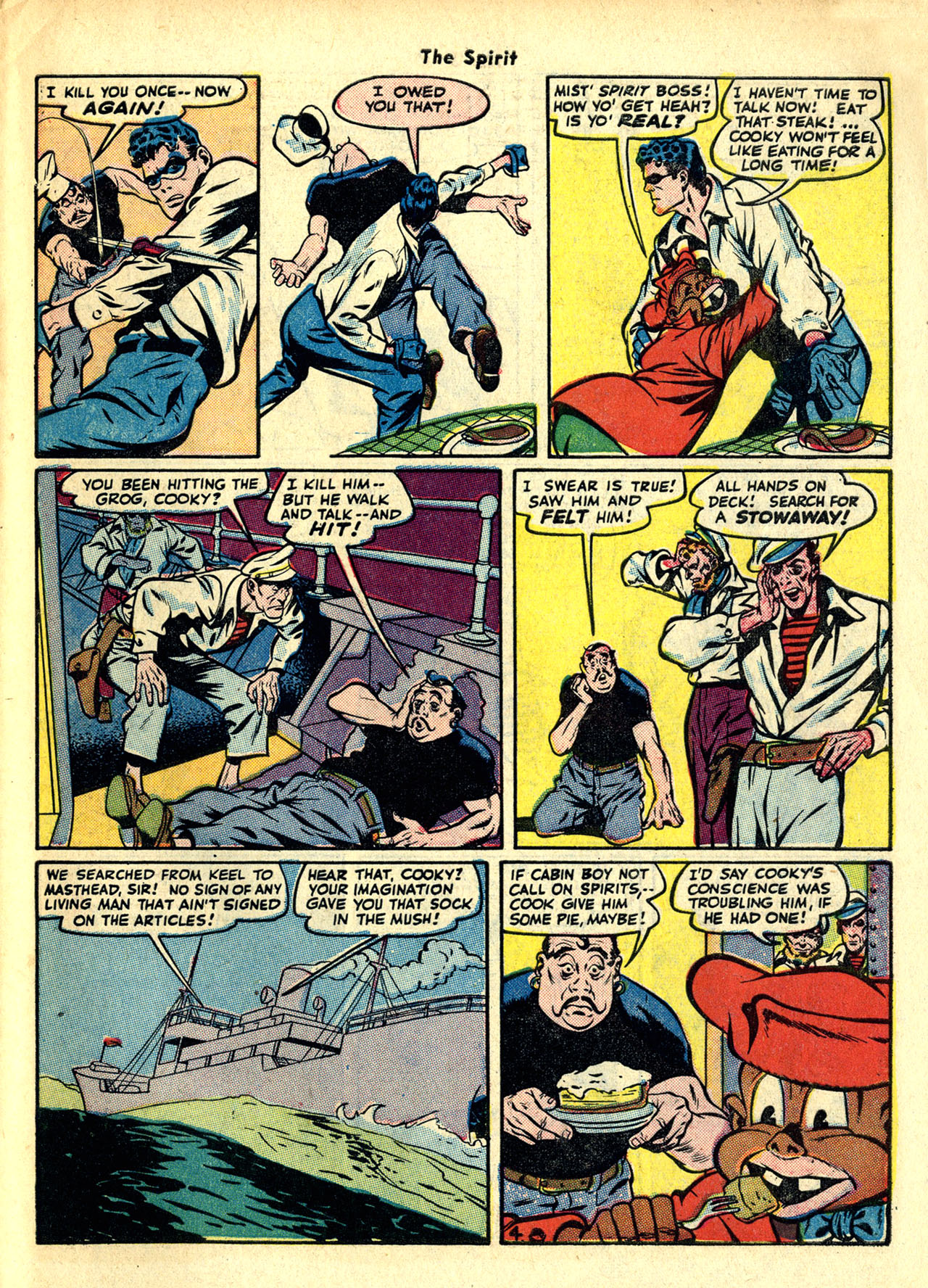 Read online The Spirit (1944) comic -  Issue #7 - 45